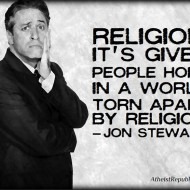 Religion Gives Hope in a World Torn Apart by Religion