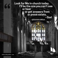 Look For God in Church Today