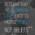 Anti Discrimination Laws for People not beliefs